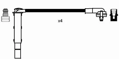 Produktbild von Ngk Zündleitungssatz  0640