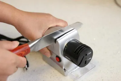 Produktbild von Elektrischer Messerschärfer 220V 18W Haushalt Tragbar Schneller professioneller Messerschärfer Küchenhelfer Zubehör Schärfwerkzeug