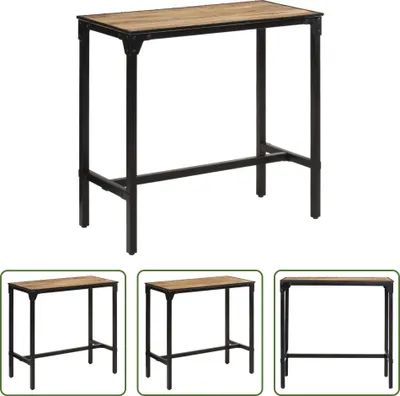 Immagine prodotto di The Living Store Tavolo da bar 110x55x107 cm Legno massello di mango grezzo