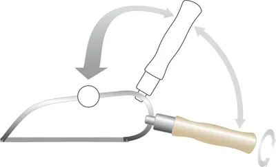Produktbild von Puk-Universal-Säge verstellbar Blattlänge 150 mm