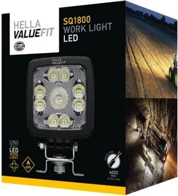 Produktbild von Arbeitsscheinwerfer 24 V 19 W LED 6.000 K 1.800 lm HELLA universell einsetzbar