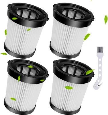 Produktbild von Rebirthcare 4 Filter für Lubluelu 202 Ersatzfilter für Fabuletta FSV001, FSV101 Schnurlosen Stabstaubsauger Ersatzteile für Afoddon A300, Besswin W26, Girnoor G160 & G165, Oraimo OSV-102 Staubsauger