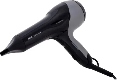 Produktbild von Braun HD780, 70 °C, Schwarz, Einfarbig, Hängeschlaufe, Tasten, Schieber, 2000 W