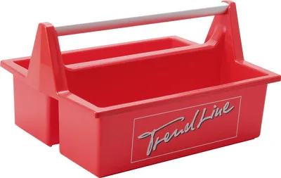 Produktbild von TrendLine Tragekasten rot unbestückt 40 x 29 cm Alu-Griff