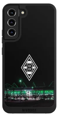 Produktbild von NIVOCASE Handyhülle für Samsung Galaxy S22+  Hülle NIVOpure Case Schwarz Borussia Mönchengladbach Offizielles Lizenzprodukt Stadion