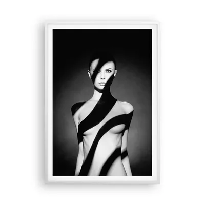 Produktbild von Gerahmtes Poster - Weißer Rahmen - Nackt Frau Fotografie - 70x100 cm - Wand Bild - Wanddeko - Wandbilder - Kunstposter - Wandposter - Bilderrahmen - Bilder - Kunstdruck - Wandbild - P2WPA70x100-4221