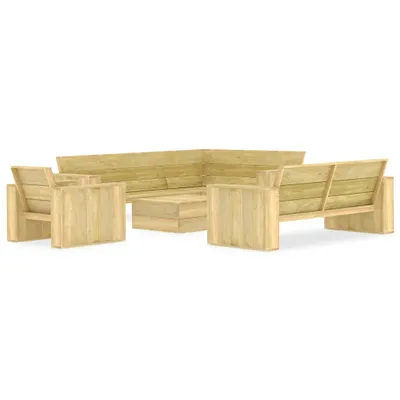 Produktbild von Möbel 4-tlg. Garten-Lounge-Set Kiefernholz Imprägniert - Balkonmöbel 3053194
