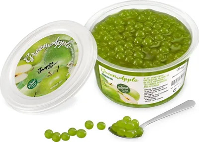 Produktbild von INSPIRE FOOD Grüner Apfel Bubble Tea Perlen - 100% Vegan, Glutenfrei, 450g
