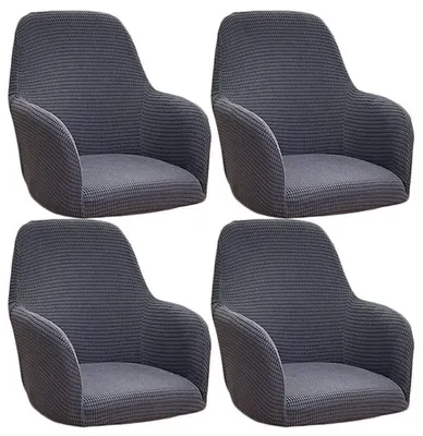 Productafbeelding van Stretch Stoelhoezen Set van 4/6 voor Hoogrug Stoelen