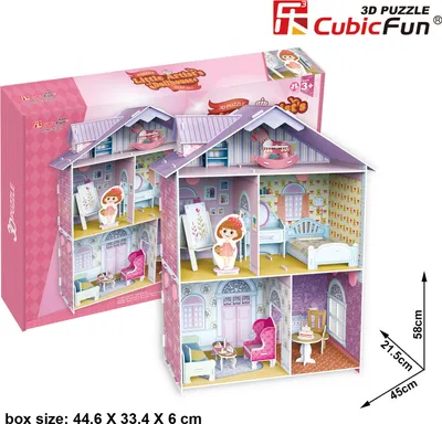 Productafbeelding van Cubic Fun 3D Puzzel - Het huis van de pianist - 3D Puzzel, 60 onderdelen