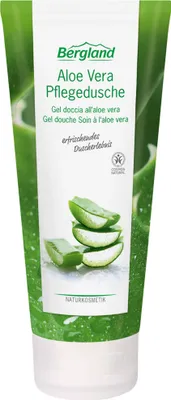 Produktbild von Die milde und erfrischende Pflegedusche mit Bio Aloe Vera verwöhnt die Haut, schenkt ein angenehmes Hautgefühl und schützt vor dem Austrocknen. Reinigt sanft und gründlich, belebt und pflegt die Haut. 200 ml