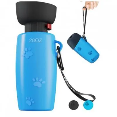 Obrázek produktu pro Láhev na vodu pro psy přenosná cestovní napáječka bez BPA pro psy na procházky a výlety - DOGBOTTLE
