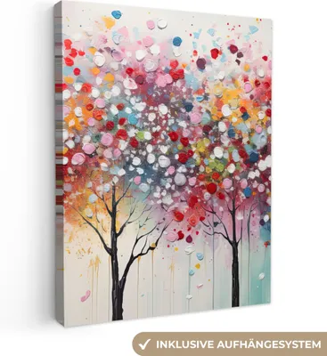 Zdjęcie produktu dla MuchoWow® - Obraz na płótnie - Sztuka - Drzewa - Natura - Akryl, fototapeta ścienna, dekoracja ścienna obrazy salon, 60x80cm