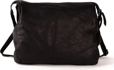 Produktbild von HAROLD'S Leder Umhängetasche Schultertasche Submarine Postbag Black schwarz