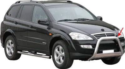 Image de Pare-buffle Avant pour SsangYong Kyron 2007-2014 63 mm en Acier Gris