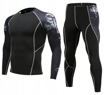 Produktbild von Thermounterwäsche Herren Set Winter - Sport Funktionsunterwäsche Laufen L
