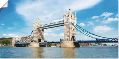Produktbild von ARTland Poster London Tower Bridge Größe: 100x50 cm