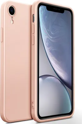 Image de coque pour iPhone XR, Coque en silicone liquide, antichoc et résistante aux rayures pour iPhone XR Rose