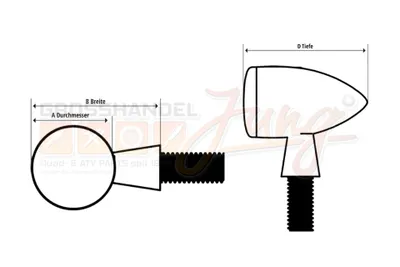 Zdjęcie produktu dla HIGHSIDER pro Apollo Classic LED kierunkowskaz/światło pozycyjne chromowane/przyciemniane 2w1, homologacja E (para)