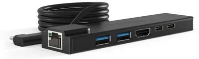 Obrázok produktu pre Compulocks HUB01, USB 2.0 Type-C, HDMI, RJ-45, USB 3.2 Gen 1 (3.1 Gen 1) Type-A, USB 3.2 Gen 1 (3.1 Gen 1) Type-C, Čierna, 1 m, Čína