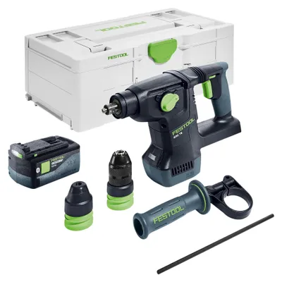 Produktbild von Festool KHC 18 EB-Basic Akku Kombihammer 18 V 2,6 J SDS-Plus Brushless + 1x Akku 5,0 Ah + Systainer - ohne Ladegerät