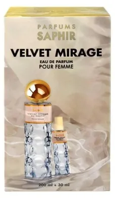 Immagine prodotto di Saphir Velvet Mirage EDP Spray 200 ml e set da 30 ml
