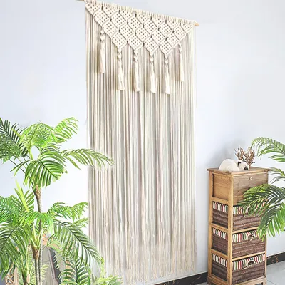 Obrázok produktu pre Makramé záves na dvere 65 x 200 cm, nástenná dekorácia, pre párty
