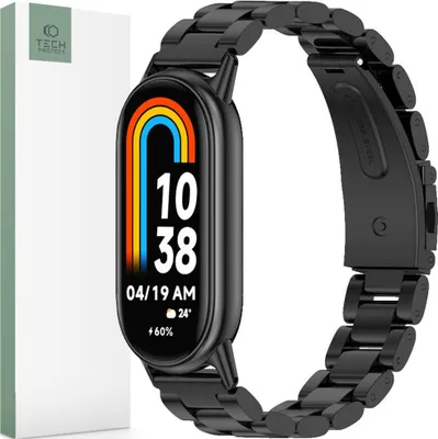 Produktbild von Tech-Protect Edelstahl Xiaomi Smart Band 8/8 Nfc Schwarz