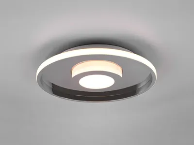 Produktbild von Trio LED Deckenleuchte ASCARI Ø 40cm Silber Chrom