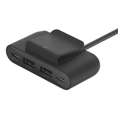 Productafbeelding van Belkin BOOST oplader met 4 poorten, 2x USB-C / 2x USB-A, model BUZ001bt2MBKB