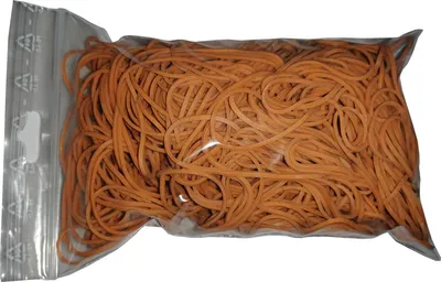 Produktbild von 100 g Gummiringe orange 40 mm Ø 1,2 x 1,2 mm breit