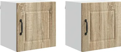 Immagine prodotto di vidaXL Armadio a muro PORTO, 2 pezzi, rovere Sonoma, 40 x 31 x 40 cm