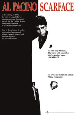 Produktbild von Scarface Movie Al Pacino Film-Kino-Movie-Poster - Poster Druck - Größe 61x91,5