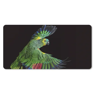 Produktbild von MuchoWow® Mauspad Mousepad Nahaufnahme bunter Papagei 60x30 cm - Mousepads - Maus Mat - Pad - Mausunterlage - Nachhaltig