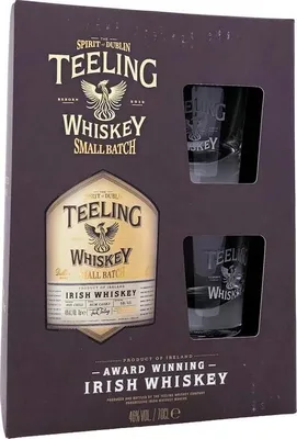 Produktbild von Teeling Small Batch in Box + 2 Gläser 700ml 46% Vol.