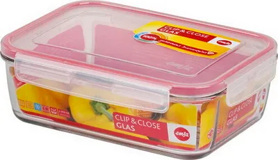 Produktbild von 1x Emsa Frischhaltedose Clip & Close "Glas" Aufbewahrung, Frischhaltedose