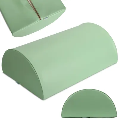 Produktbild von Habys Lagerungsrolle Halbrund, Knierolle Lagerungsrolle, Nackenrolle, Lagerungskissen für Massage und Therapie, Kniehalbrolle, Größe:60x40x20cm Grün