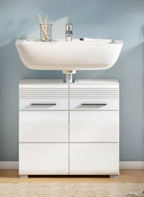 Immagine prodotto di Mobiletto Linus bianco / bianco lucido