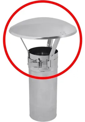 Immagine prodotto di canna fumaria in acciaio inox canna fumaria cappuccio parapioggi