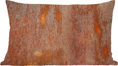 Produktbild von MuchoWow® Zierkissen Sofakissen Wohnzimmer Dekokissen 60x40 cm Eisen - Rost - Industrie - Stahl - Kopfkissen - Polster mit Foto