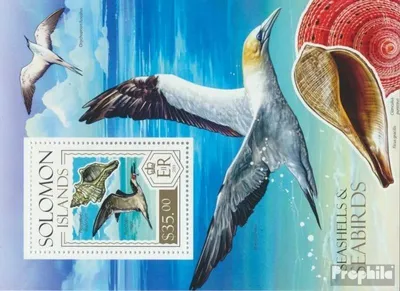 Produktbild von Briefmarken Salomoninseln 2013 Mi Block 228 (kompl. Ausg.) postfrisch Muscheln und Seevögel