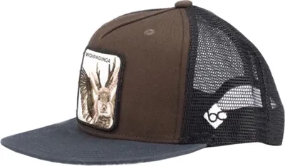 Produktbild von Bavarian Caps Uni Snapback , Woipadinga - Maronibraun Grau