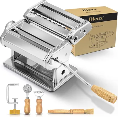 Produktbild von Pastamaschinen Set, inklusive Pasta Werkzeuge, Edelstahl, für Ravioli, für Küche