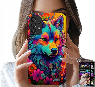 Zdjęcie produktu dla Etui Do Samsung A52 / A52S - Kolorowe Wzory, Wilk Wataha Swora Case
