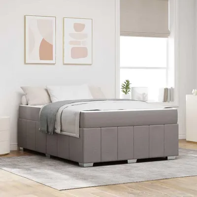 Obrázok produktu pre Maison Exclusive – Rám postele, farba taupe, rozmer 160 x 200 cm, látka