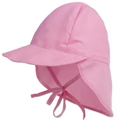Produktbild von Baby Sonnenhut mit Nackenschutz und Bindebändern UV Schutz 50+ Rosa 3-18 Monate