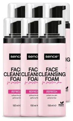 Produktbild von 6 x Sence Gesichtsschaum für empfindliche Haut - 150 ml - Vorteilspackung - 6 Stücke