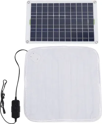 Zdjęcie produktu dla Panel słoneczny z podgrzewanym kocem 50W z regulowanymi biegami Przenośny monokrystaliczny panel słoneczny do wędrówek Camping Grill na świeżym powietrzu
