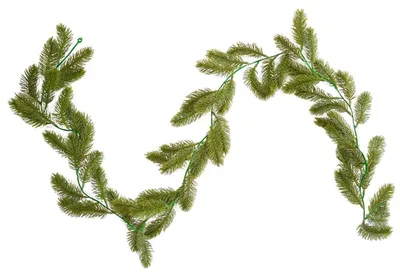 Productafbeelding van 180 cm Edelsparre Kerstslinger, Kunstplanten voor Binnen Kerstdecoratie