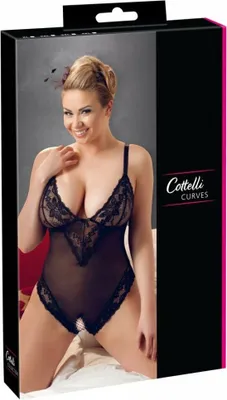 Image de Body avec entrejambe ouvert - Noir